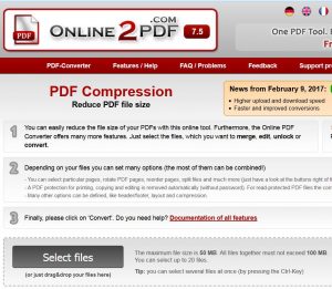 Mit Online-Tools können Sie ihre PDFs kleiner machen