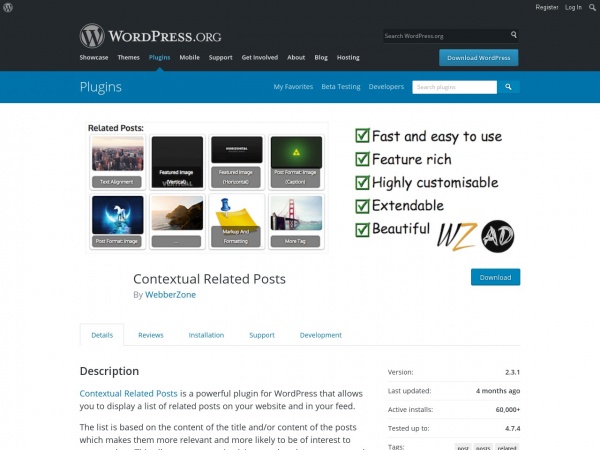 https://wordpress.org/plugins/contextual-related-posts/