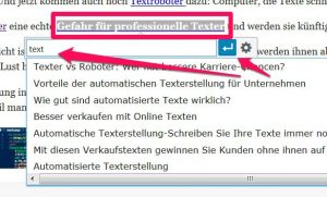 In WordPress manuell einen internen Link setzen