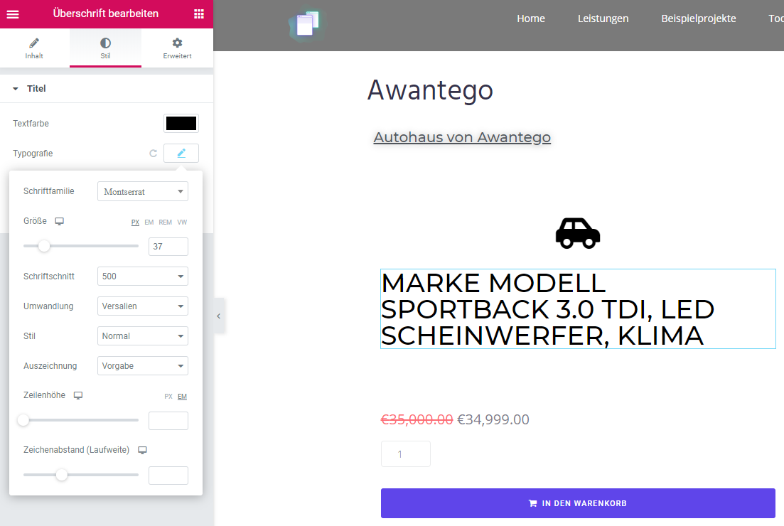 WooCommerce Tutorial: Produktseiten mit Elementor erstellen 12 Elementor 10