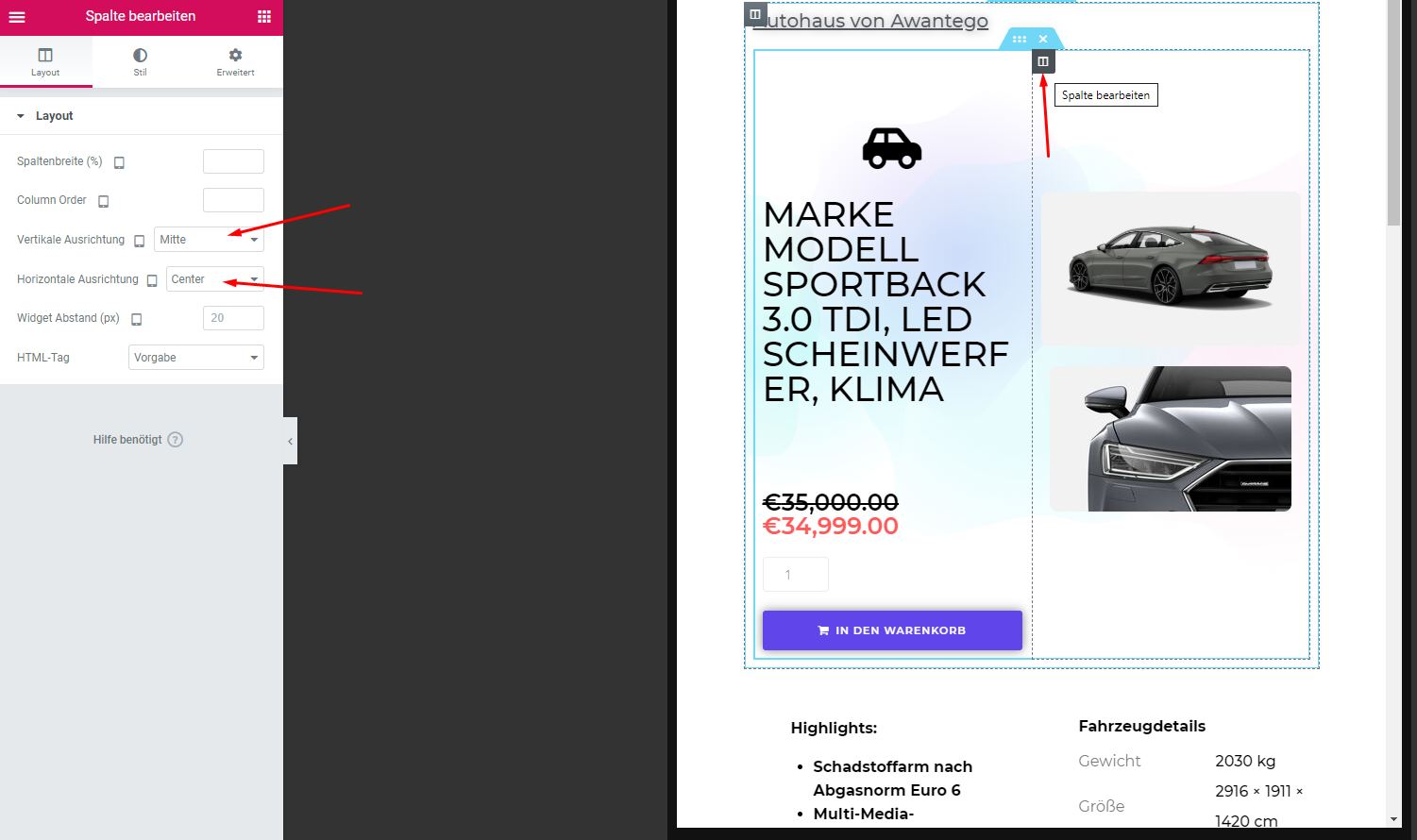 WooCommerce Tutorial: Produktseiten mit Elementor erstellen 35 Elementor 33